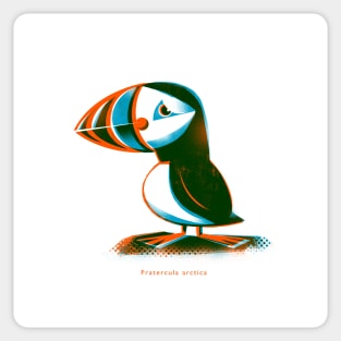 Puffin 2 White Sticker